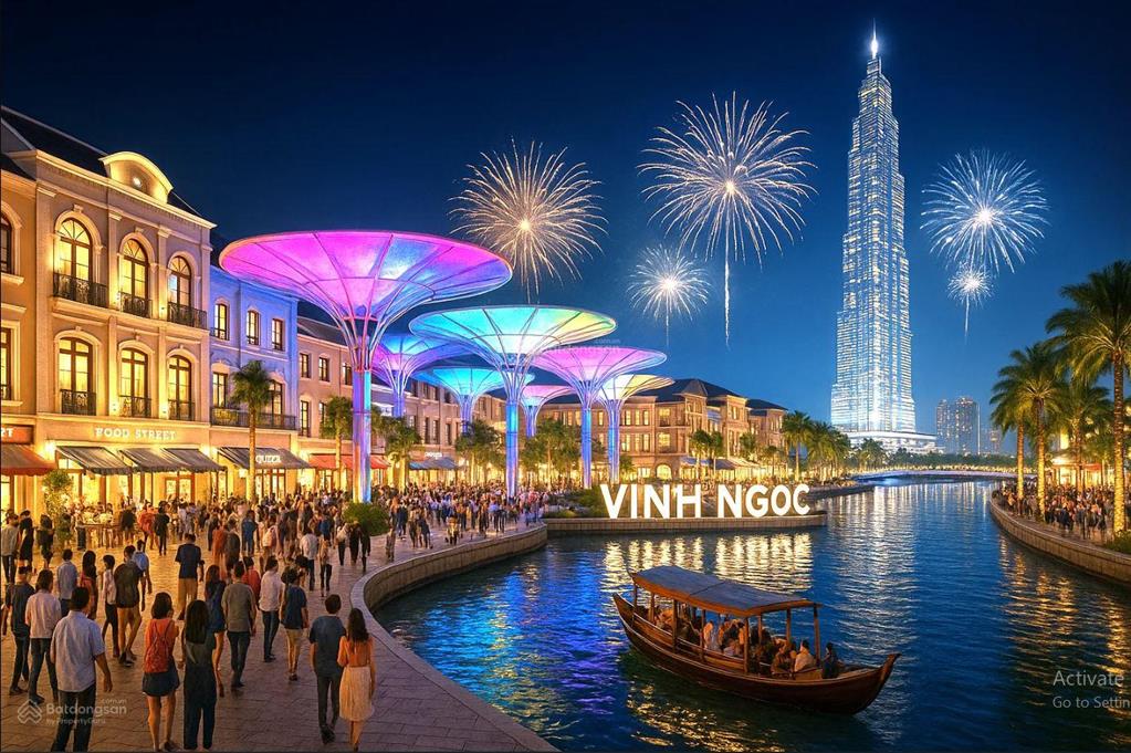 Quỹ căn đẹp nhất cosmo bay, vin cần giờ  có sẵn cam kết thuê 5 năm  2 mặt phố