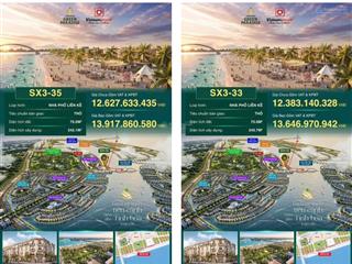 Cơ hội sở hữu cặp nhà phố 150m2 kế bãi biển hồ lagoon  khu vịnh tiên (vinhomes cần giờ)