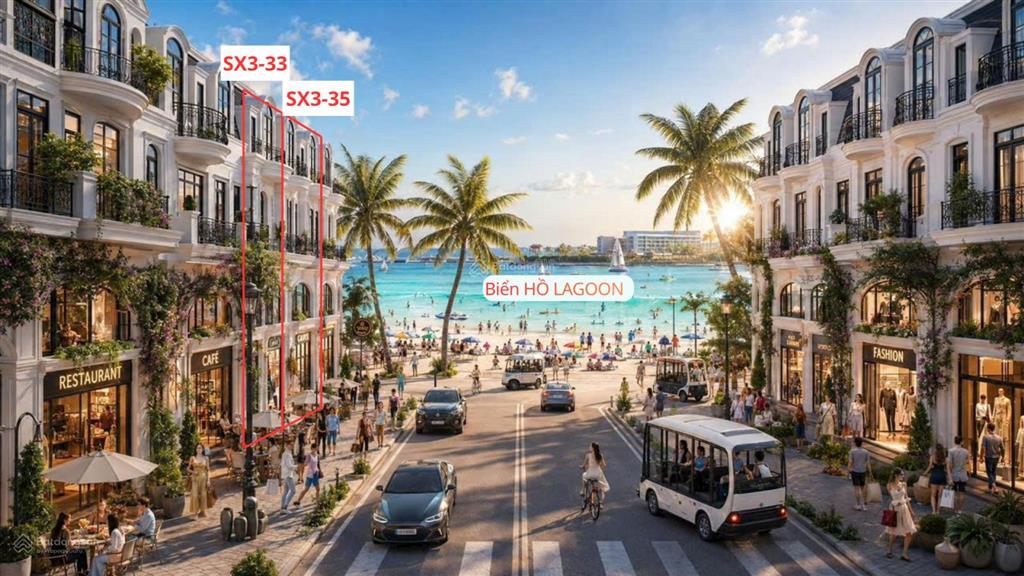 Cơ hội sở hữu cặp nhà phố 150m2 kế bãi biển hồ lagoon  khu vịnh tiên (vinhomes cần giờ)