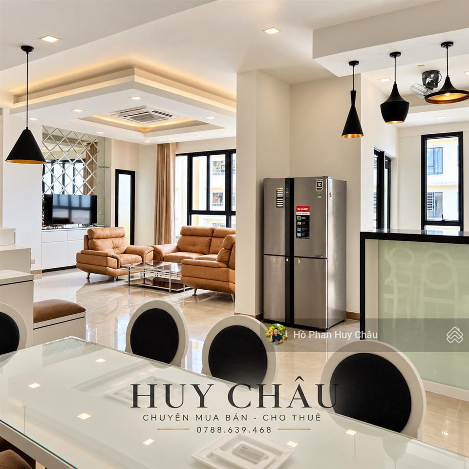 Căn góc 160m2, 3pn view sông đẹp, full nội thất