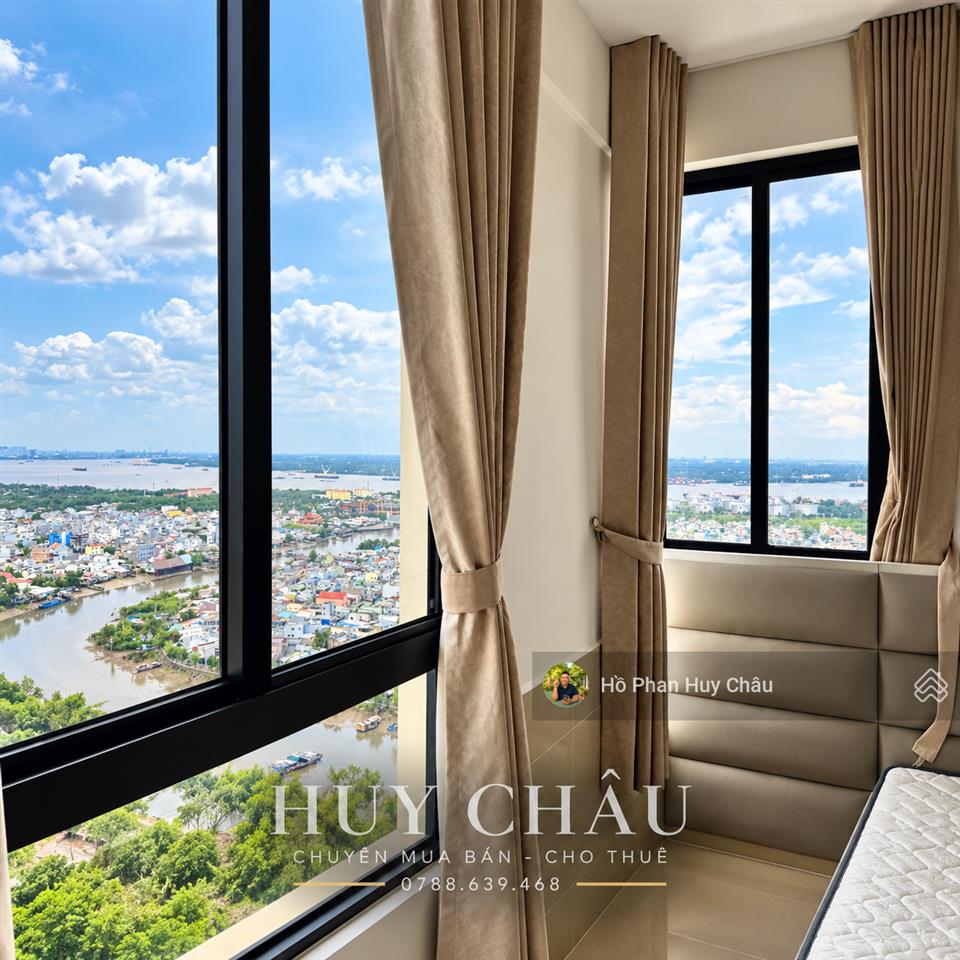 Căn góc 160m2, 3pn view sông đẹp, full nội thất