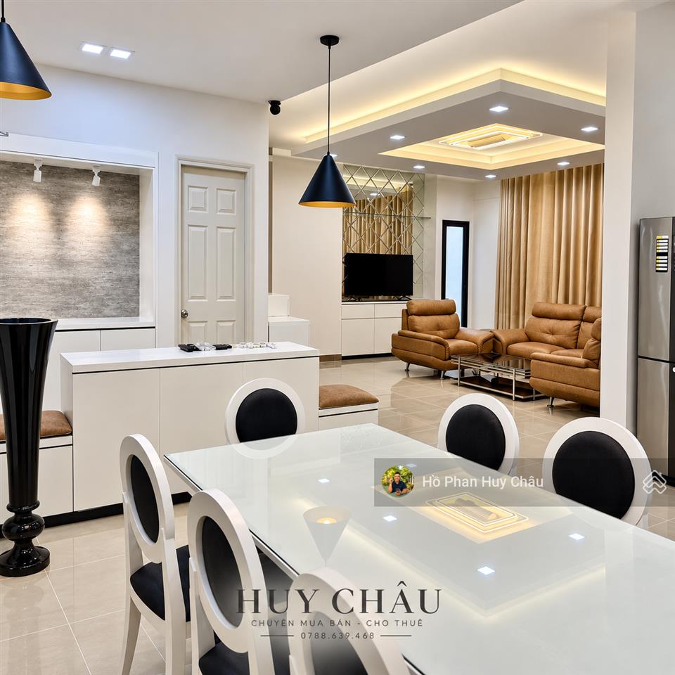 Căn góc 160m2, 3pn view sông đẹp, full nội thất