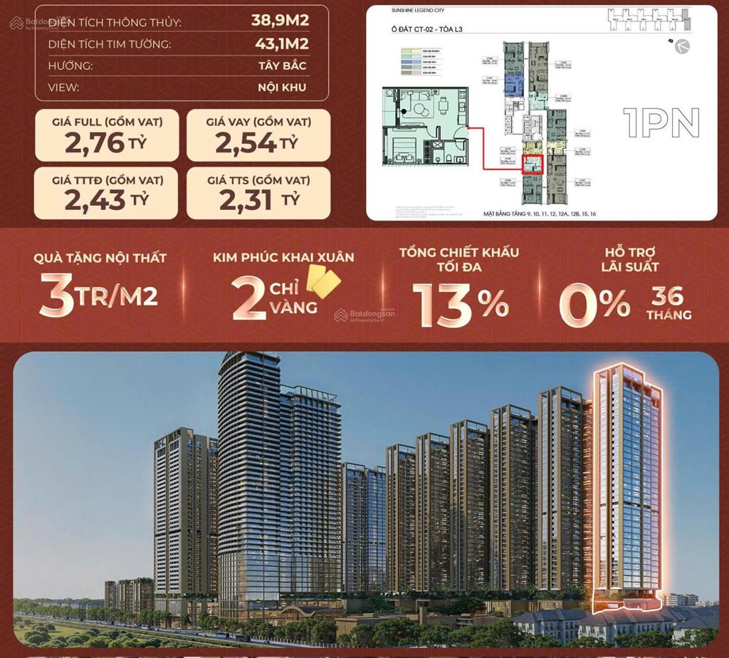 Chính sách tốt nhất chưa từng có ck lên đến 20% gtch, htls 0% 36 tháng. bàn giao full nội thất