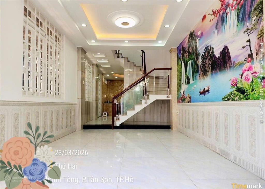 Giảm sâu 700 triệu  nhà đẹp 4 tầng  trần thánh tông, tân bình  hẻm xe hơi  chỉ 8đ tl