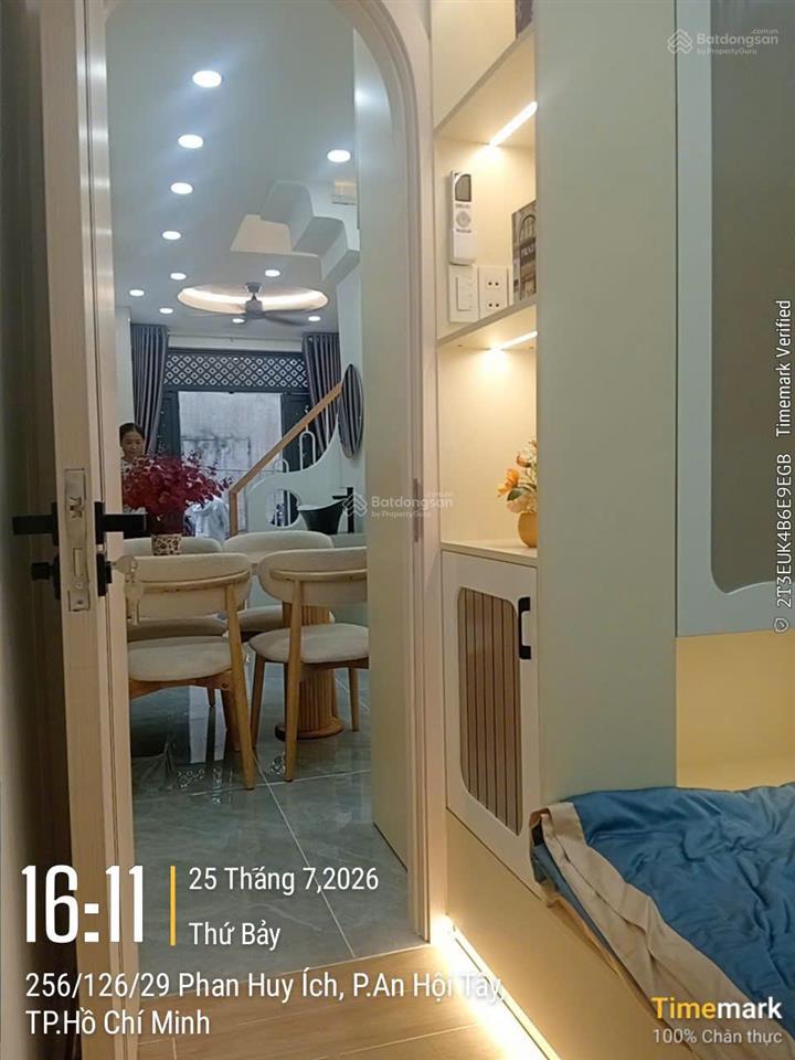 Bán nhà đẹp phan huy ích, gò vấp 2 mặt tiền thoáng ô tô đỗ cửa tặng full nội thất