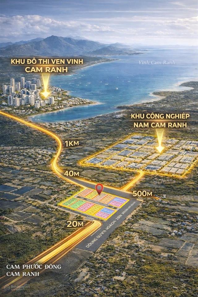 Bán đất tại phường ba ngòi, cam ranh, 1,3 tỷ, 110m2, view đẹp