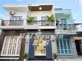 Nhà mới đẹp 1 lầu hẻm 4m trần xuân soạn q7  cạnh q4