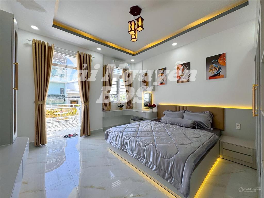 Nhà 4 tầng mặt tiền kinh doanh hẻm xe hơi huỳnh tấn phát. 4m x 16m  8 tỷ 900
