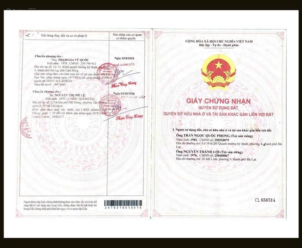 Bán khách sạn/chdv hẻm ô tô nhỏ đường lê hồng phong, phường 4, đà lạt