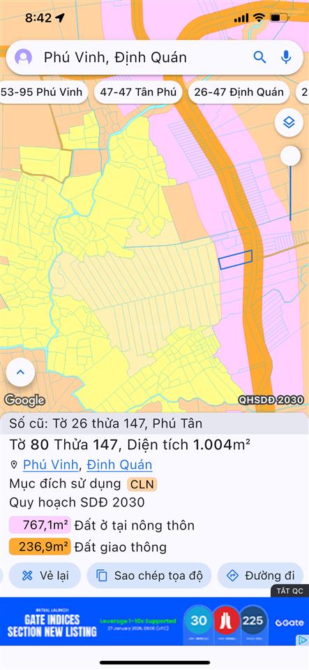 Bán đất siêu đẹp tại phú tân, 7,5 tỷ, 35000 m2, định quán, đồng nai