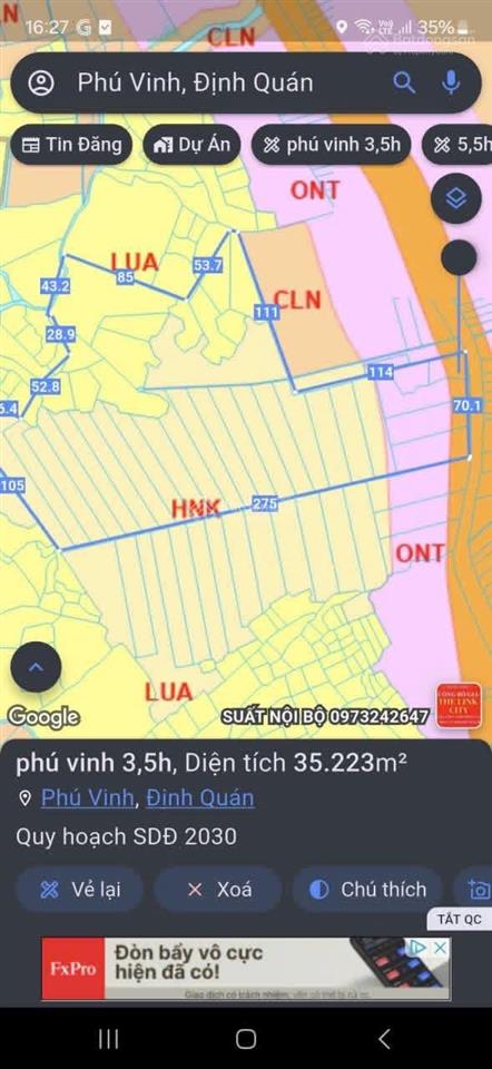 Bán đất siêu đẹp tại phú tân, 7,5 tỷ, 35000 m2, định quán, đồng nai