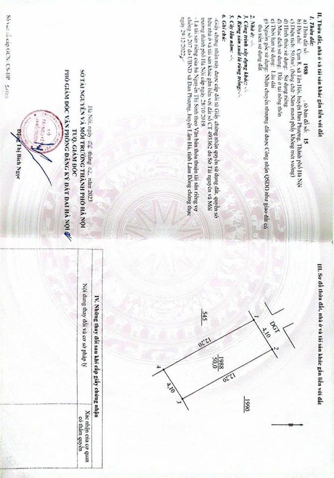 Chính chủ bán đất tặng nhà 3 tầng cụm 8, tân hội