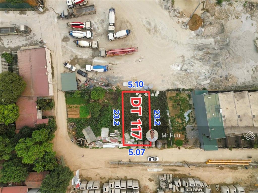 117m  mặt tiền 5.1m  hòa lạc  làn 2 đl. thăng long  chỉ 3.x tỷ
