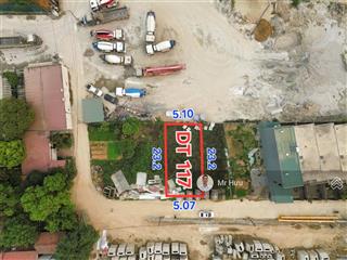 117m  mặt tiền 5.1m  hòa lạc  làn 2 đl. thăng long  chỉ 3.x tỷ