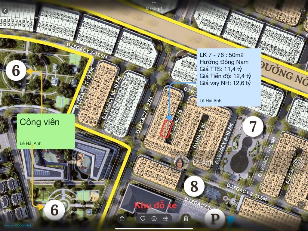 Em đang có căn lk 50m2  mặt tiền 5m  giá 10,8 tỷ  ht lãi suất 24 tháng  em lê anh 0934 511 ***