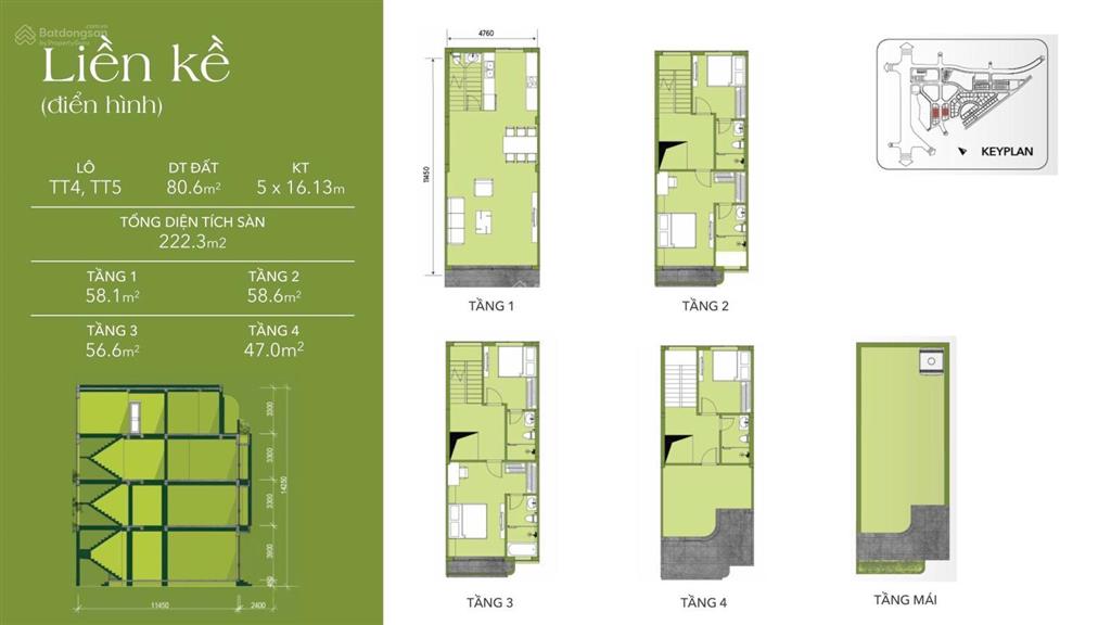 Căn liền kề 66,4 m2 vista văn la  xây 4 tầng  phù hợp để ở  15,6 tỷ  0934 511 ***