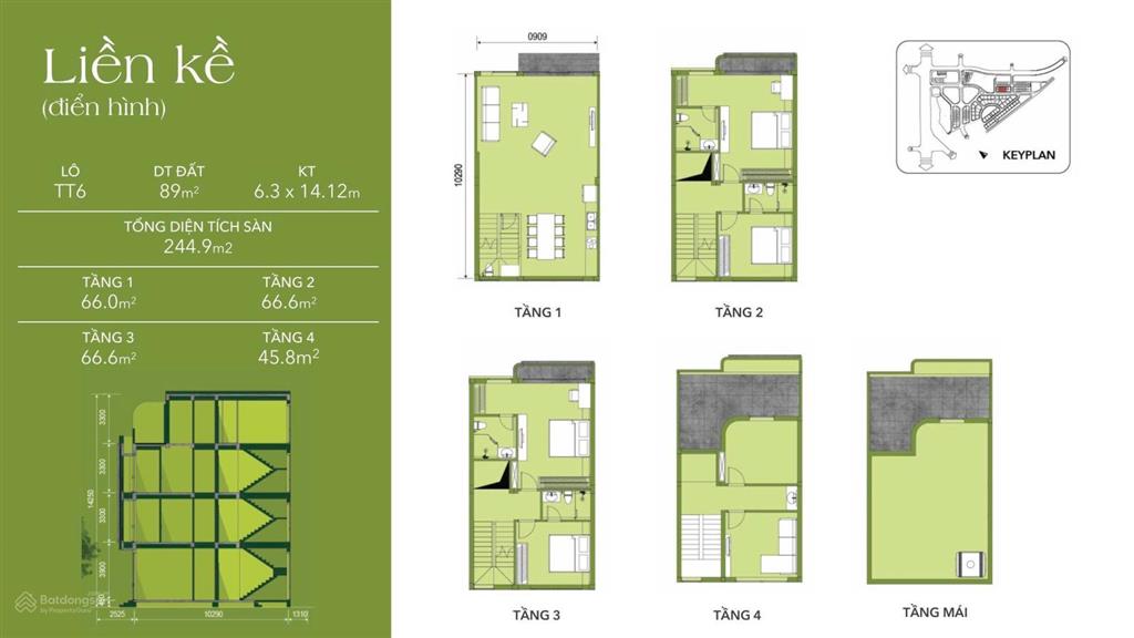 Căn liền kề 66,4 m2 vista văn la  xây 4 tầng  phù hợp để ở  15,6 tỷ  0934 511 ***