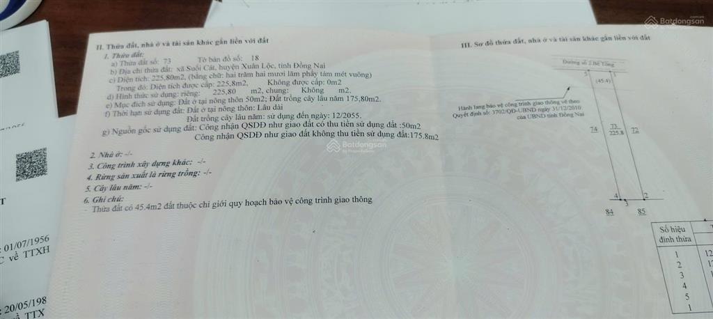 Bán đất khu dân cư hiện hữu  suối cát, xuân lộc
