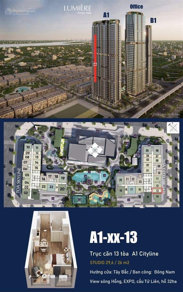 Bán siêu phẩm studio lph trục hoa hậu 13. view trọn triển lãm, hồ, cầu, pháo hoa, sát ga metro
