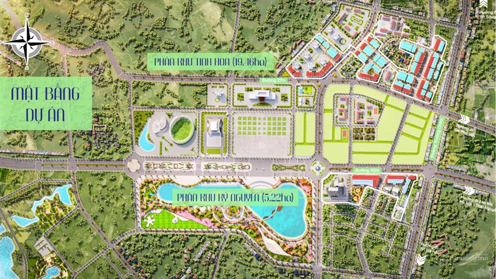 Siêu dự án kđt nam thái 195ha "trái tim" đang đập mạnh mẽ tại phía nam tỉnh thái nguyên