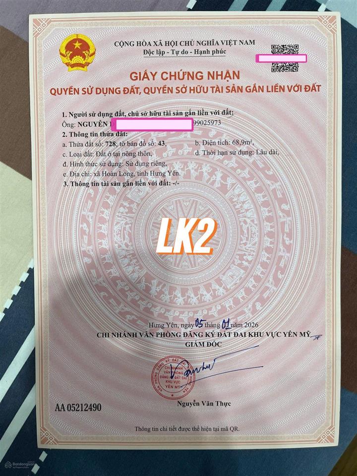 Chính chủ cần bán đất tại đông tảo hưng yên. 20m ra dt382, sát vành đai 4, cầu mễ sở
