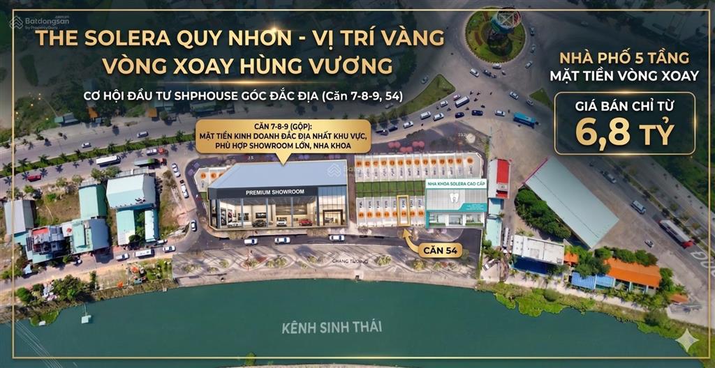 Bán shophouse tại solera quy nhơn, 23,6 tỷ, 299,4m2, pháp lý đầy đủ, uy tín