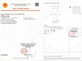 Chính chủ bán đất nền 100m2 (5x20m) ngay trung tâm hành chính huyện trảng bom, thành phố đồng nai