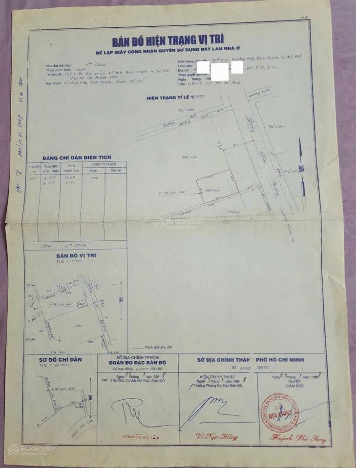 Mặt tiền đường hiệp bình. tổng 2000m2