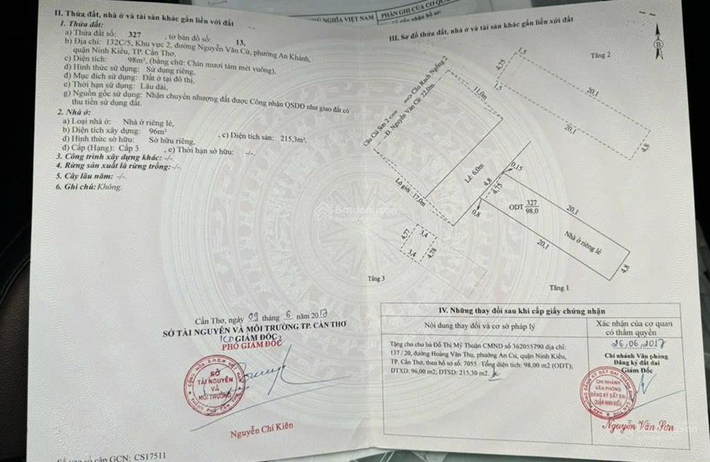 Bán nhà mặt phố tại nguyễn văn cừ, 17 tỷ, 98m2, giá tốt