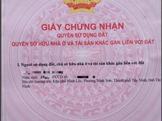 Bán đất nông nghiệp 2096m², giá 1.7 tỷ tại xã thạnh tân, thành phố tây ninh, tây ninh