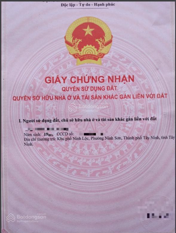 Bán đất nông nghiệp 2096m², giá 2.7 tỷ tại xã thạnh tân, thành phố tây ninh, tây ninh