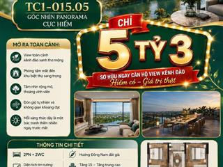 Đẳng cấp của một căn hộ không chỉ nằm ở nội thất, mà còn ở khung cảnh mỗi khi kéo rèm cửa 5t3