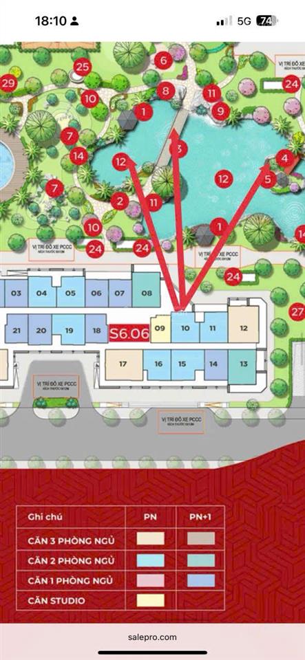 Hót,cần bán nhanh 2pn s6.06 view vườn nhât  giá tốt và thanh toán giãn  0935 448 ***