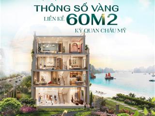 Bán liền kề 60m2 vinhomes hạ long xanh