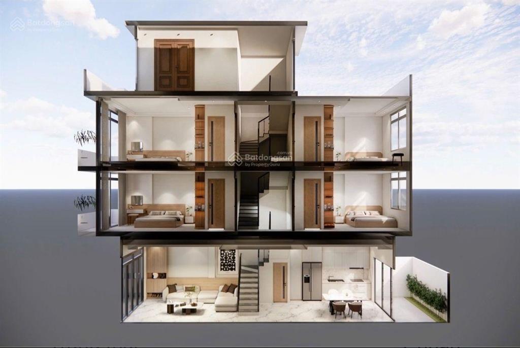 Hơn 5 tỷ có 70m2 nhà mới 4 tầng, đường ô tô vào, sát đường võ văn kiệt