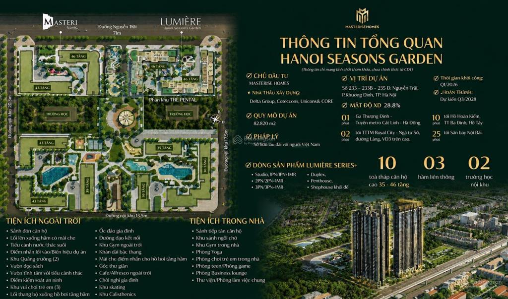 Căn 2pn giá mềm hiếm có view nội khu tại lumière hanoi seasons garden