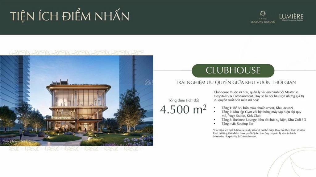 Căn 2pn giá mềm hiếm có view nội khu tại lumière hanoi seasons garden