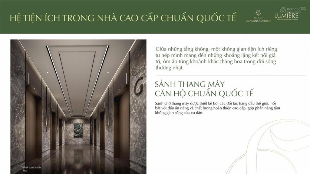Căn 2pn giá mềm hiếm có view nội khu tại lumière hanoi seasons garden