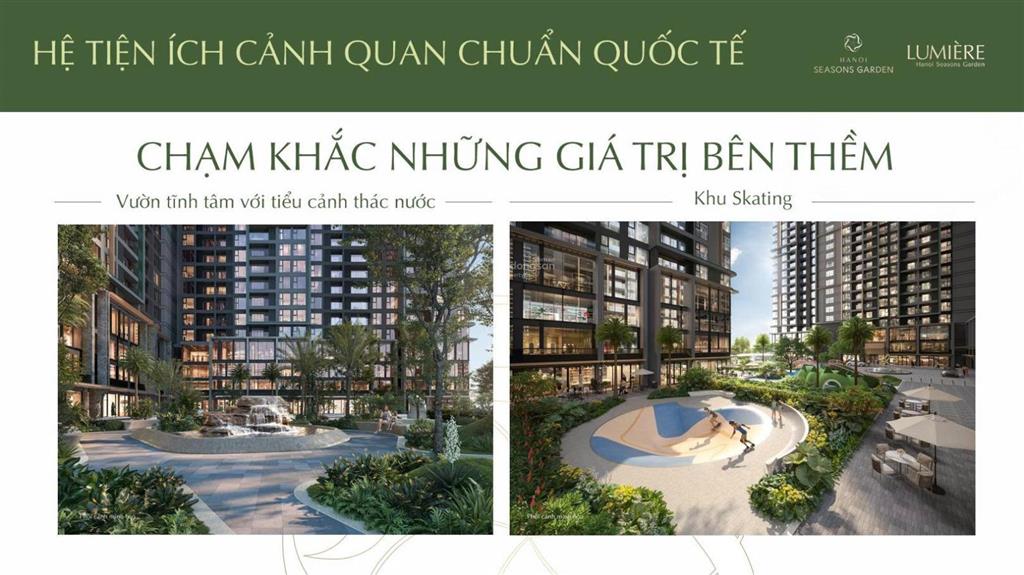 Căn 2pn giá mềm hiếm có view nội khu tại lumière hanoi seasons garden