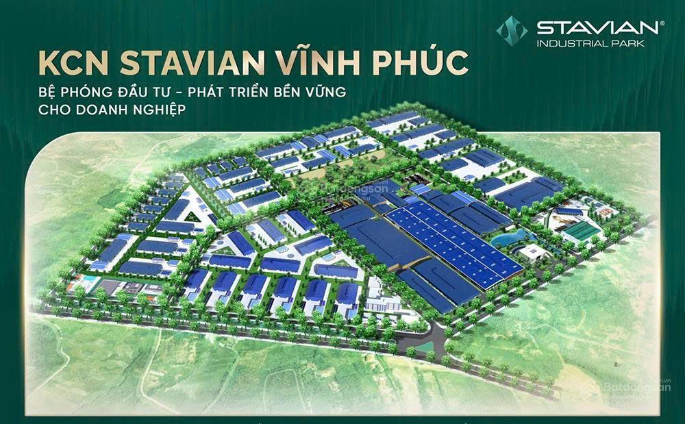 Diện tích đất kcn stavian vĩnh phúc cho thuê linh hoạt, đáp ứng được các ngành nghề khó