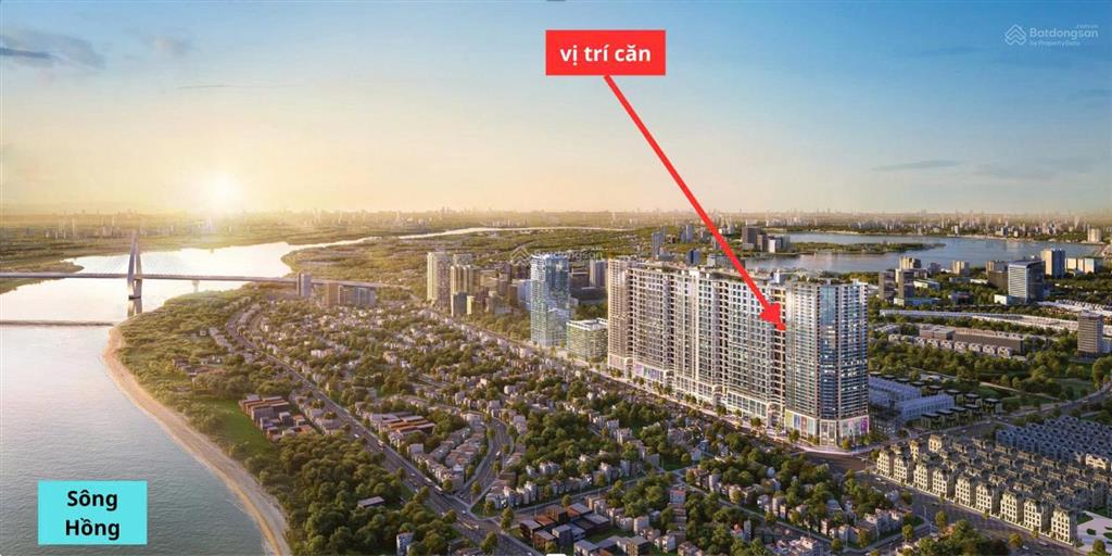 Bán căn duplex 288,6m2 view panorama trọn sông hồng và cầu nhật tân chỉ 65,1 tỷ
