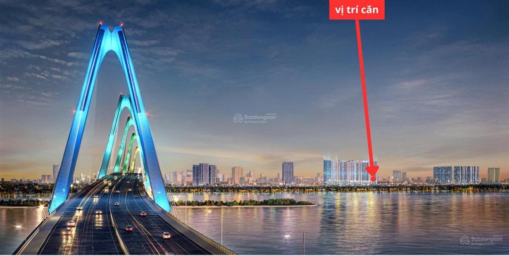 Bán căn duplex view trọn sông hồng và cầu nhật tân, 144m2 chỉ 26,1 tỷ