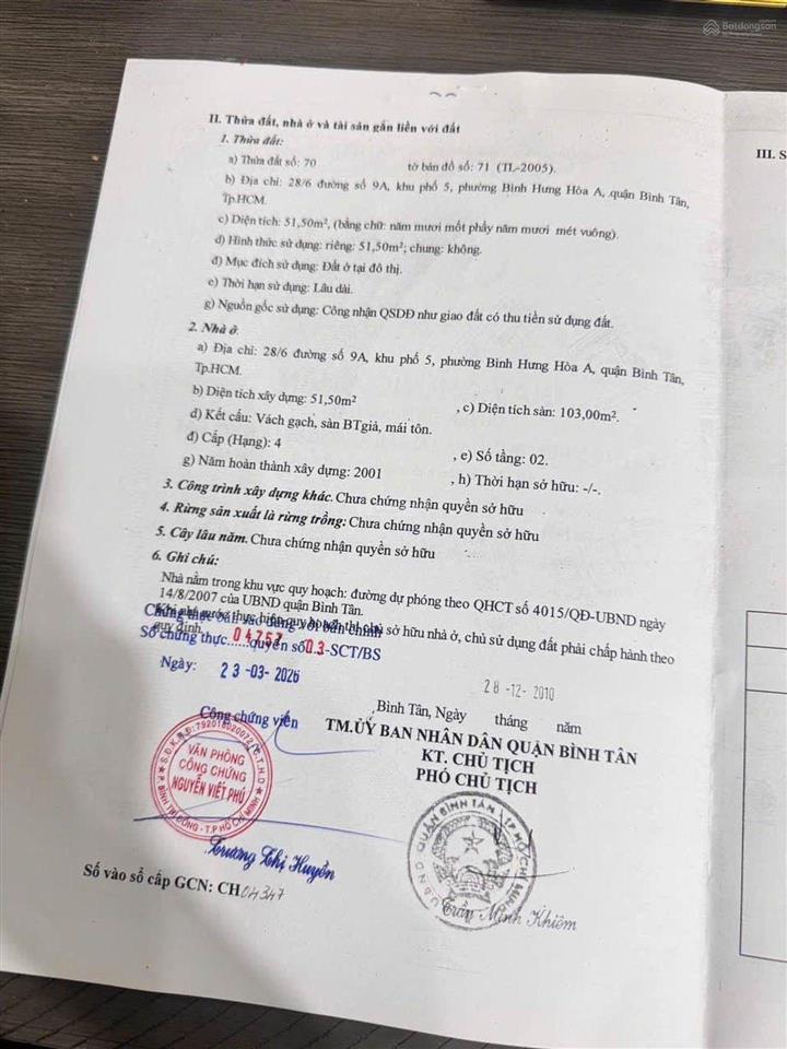 Bn.4*14,3 tầng, nhỉnh 5 tỷ, không quy hoạch, giáp tân phú