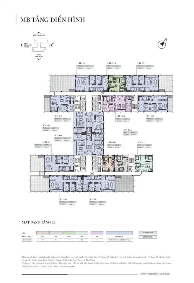 Penthouse galia chỉ 15 tỷ. diện tích 145m2. có thêm sân đá bóng, pickleball.  0964 699 ***