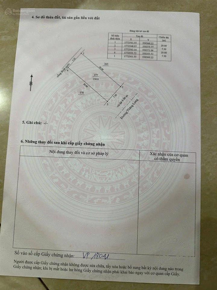 Đất biệt thự view sông đường thăng long trung tâm thành phố diện tích 150m2 ngang 7.5m