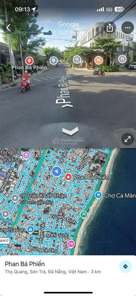 Đất biển sơn trà. đường 7,5m. cách bãi tắm mân thái 300m. giá cực rẻ chỉ 108tr/m2