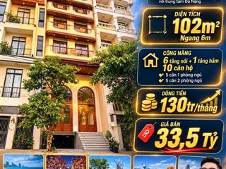 Siêu phẩm căn hộ cao cấp ven biển mỹ khê dòng tiền 130 triệu/tháng. cạnh phố tây an thượng