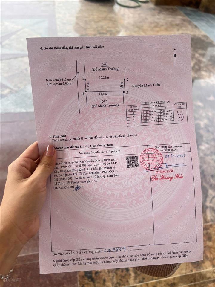 Giá mền như bún chỉ 6xxtr sở hữu ngay 1 lô đất rộng 63m2 tiền năng phát triển rõ ràng