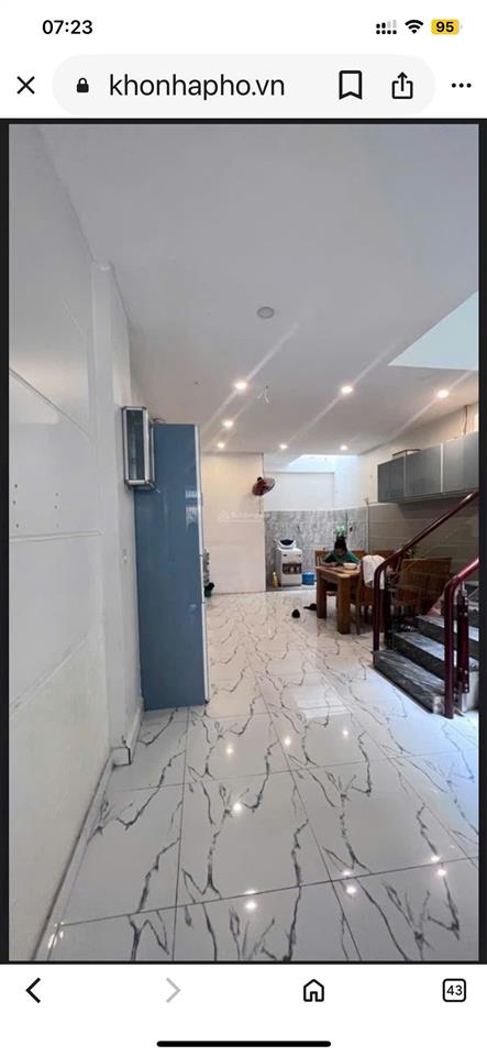 Nhà đẹp 3 tầng lầu hxh hoàng văn thụ, tân bình