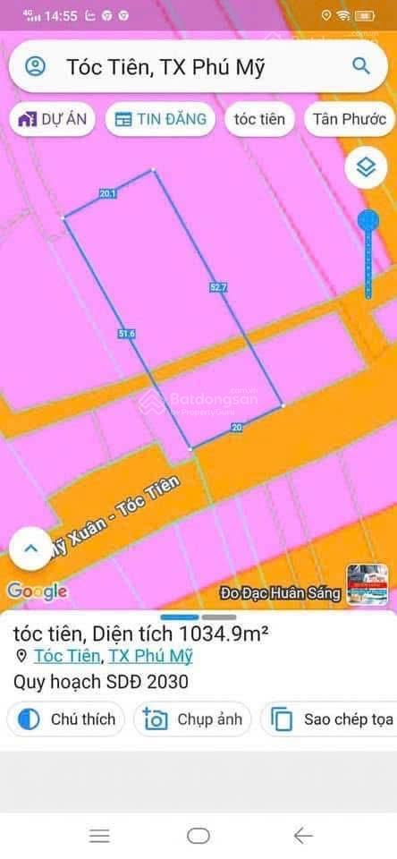 Chính chủ cần bán đất ngay trung tâm phú mỹ  brvt
